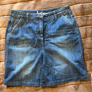 Boden Classic Blue Denim Mini Skirt